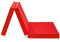 Badenia Trendline faltbare Gästematratze mit strapazierfähigem Microfaser Bezug, Öko-Tex zertifiziert, 196 x 65 x 8,5 cm Liegefläche , rot, produziert nach deutschem Qualitätsstandard