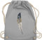 Shirtracer Turnbeutel Rucksack - Sprüche Statement - Wasserfarben Feder Druck - Unisize - Hellgrau - tasche mit juterucksack turn beutel baumwollbeutel turnsackerl sportbeutel beuteltasche stoff