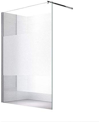 Glaszentrum Hagen - 10mm Duschwand - Duschabtrennung - Dusche - Walk-In Dusche - Fest & Freistehend - ESG - Variante (Freistehend-Satiniert Mitte(Halterung-Rund), 118x200cm)