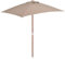 vidaXL Sonnenschirm 150x200 cm Taupe Ampelschirm Marktschirm Gartenschirm
