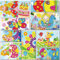 Lizipai Klebrige Mosaiken Craft Kit für Kinder, 10 separate Bild Mosaik Aufkleber handgefertigte Kunst Kinder DIY Malerei