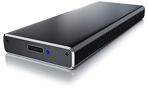 CSL - USB 3.2 Gen2 Festplattengehäuse 10 Gbit s M.2 Key-M PCIe extern - Aluminium - für NVME M.2 SSDs - unterstützt UASP - Plug and Play - Hot-Plug - Typ C auf Typ A Kabel
