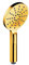 AQUAE T192027 - Doccia 3 getti, finitura oro, con pulsante cambio getto rapido, funzione anticalcare, diametro 12 cm