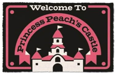 Pyramid International Fußmatte aus Kokosfaser – Mario – Peach – rutschfest – Geschenkidee zum Geburtstag – 40 x 60 cm – offizielles Lizenzprodukt