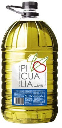 Aceite de Oliva Virgen Extra | Garrafa 5 Litros | Aceite Picualia Gourmet | Aceite Variedad Picual | Productos Gourmet | Ideal para regalo