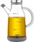 Bottiglia di Olio, Olio e Aceto Dispenser con Scala, Bottiglia Dispenser per Olio d'oliva in Vetro, Olio di Bottiglia con Beccuccio Bottiglia Aceto per Padella, BBQ, Cucina, Insalata, 350ml