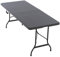 Nexos Trading Klapptisch 183 x 76 x 74 cm Partytisch Catering Gartentisch klappbar Campingtisch bis 170 kg stabil robust wetterfest 13 kg Tragegriff weiß braun schwarz Farbe wählbar (Grau)
