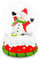 Mousehouse Gifts - Musikalische Schneemann-Schneekugel mit festlicher Melodie aus Glas, Musikkugel für Familienfreude