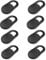 Coperchio della webcam, diapositiva del coperchio della fotocamera, cursore della copertura della webcam per privacy, per smartphone, notebook, PC, computer, iPad (8 confezioni)
