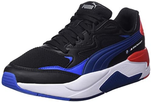 PUMA Unisex BMW MMS X-Ray Speed Sneaker, Black-Strong Blue-Estate Blue, 42 EU
