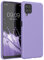 kwmobile Custodia Compatibile con Samsung Galaxy A12 Cover - Back Case per Smartphone in Silicone TPU - Protezione Gommata - lavanda lilla