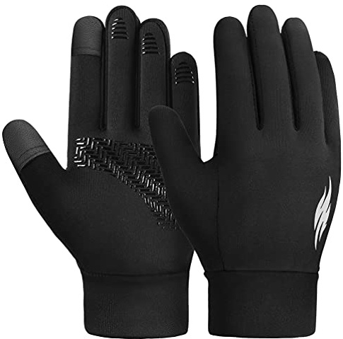 OOPOR Kinder Handschuhe Winter Fahrradhandschuhe - Kids Warme Touchscreen Winterhandschuhe Outdoor Sport Laufhandschuhe Wasserdicht Winddichte mit Anti-Rutsch für Junge Mädch Fahrrad 4-12 Jahre