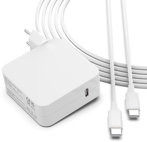 Cargador 96W para Macbook Pro, Adaptador de Corriente USB C Macbook Air Pro 2016 2017 2018 2019 2020, Mac Book 13 15 Pulgadas Adecuado PC Portatil Cable 2m/6.6ft