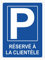 Pubblimania Panneau de stationnement réservé aux clients en aluminium dibond de 3 mm. Pour usage extérieur ou intérieur, peut être installé au mur, portail etc (20 x 30 cm)