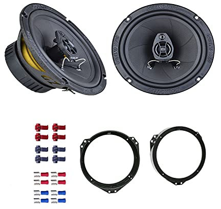 Ground Zero GZIF 6.5 Lautsprecher mit Einbauset passend für Opel Astra G 1998-2005 Türen vorne 240 Watt 165mm 2 Wege Koax