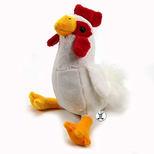 Hahn weiß Kuscheltier Gockel 16 cm Huhn Plüschtier Vogel Bauernhof Tier Eddy - Kuscheltiere*biz