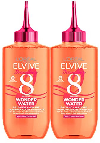 2 x L'Oréal Paris Elvive Dream Long Wonder Water Liquid Conditioner für langes und glattes Haar - 2 Flaschen je 200 ml