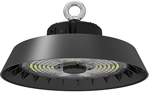 illumitec LED UFO Hallenstrahler 150W / 23.860 lm mit Netzteil 5000K Tageslicht Weiß blendarm 90° Industrielampe High Bay Light Hallenbeleuchtung Werkstattbeleuchtung Hallenleuchte IP65