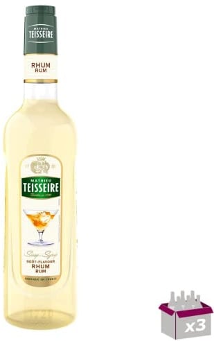 Lot de 3 - TEISSEIRE - Sirop Rhum - 70cL