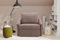 DOMO. collection Sessel Relax, Dauerschläfer, Boxspring Sofa mit Schlaffunktion, Schlafsessel, Gästebett, Schlafsofa 108 x 96 x 86 cm (BxTxH), Taupe