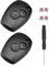 ZJRung Ricambio Chiave Guscio 2 Pieces Guscio Telecomando 2 Tasti Universale Chiave Guscio con 1 Cacciavite e 4 Pulsanti, Modello Universale