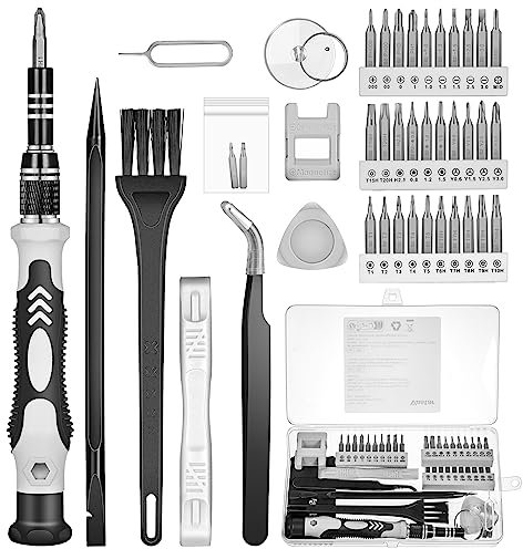 Vastar 42 in 1 Precision Screwdriver Set,Electronics Repair Tool Kit w/ 32 Magnetic Bits,Mini Repair/Cleaning Kit Computer,Camera,Switch,Xbox,Laptop,PS5,Controller,Watch,Glasses,Grey (AAVAPS0102)