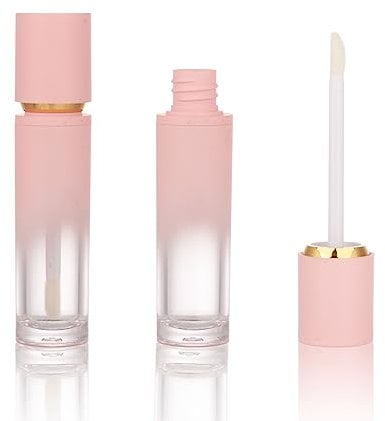 COSIDEA 30PCS Empty gradient Pink Lip Gloss Tubes 8ml lipgloss Tube with Wand Applicator for Lip oil tint bottles container (Pink, 30 pcs)