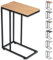SG Traders C Shaped Side Table Coffee Table End Table Under Sofa Living Room Table Snack Laptop Holder Stable Metal Frame for Bedroom Office Sofa Bed Side Table Easy to assemble (Natural)