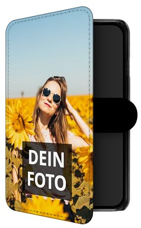 PhotoFancy® – Samsung Galaxy A34 5G Hülle mit Foto Personalisieren – Handyhülle selbst gestalten (Flipcase)