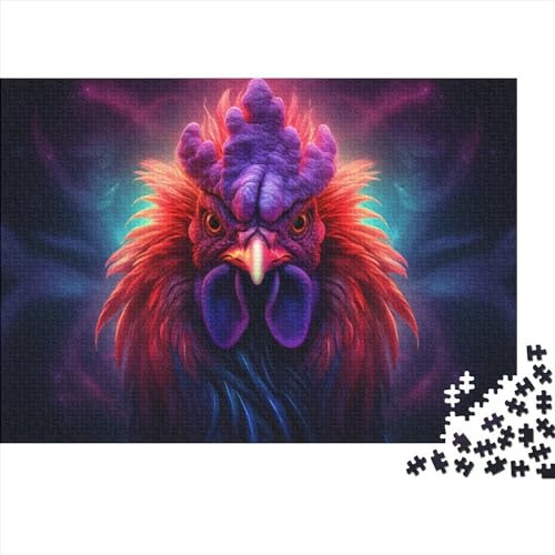 1000-teiliges Puzzle, Hahn-Puzzle, Holzpuzzle, Familienaktivität, 1000 Teile (75 x 50 cm)