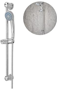 Avilia Saliscendi Doccia Regolabile in Acciaio Inox, Soffione e Doccetta Multifunzione Cromati – Sistema Doccia Elegante e Anticorrosione per Bagno Moderno