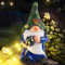 JALIGHTS Solar Gartenzwerg Gartendeko Figuren,24CM gartenzwerge für außenDraußen Wetterfest mit LED Solarlaterne Geschenke für Frauen Kinder Balkon Terrasse Feengarten Hof Rasen