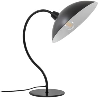 Lucande Tischlampe Arvadon (Modern) in Schwarz aus Metall (1 flammig, E14) - Tischleuchte Schreibtischlampe Nachttischlampe Wohnzimmerleuchte