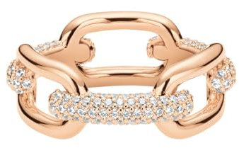 Anello di Daniel Wellinghton della Collezione Carbine Crystal. Anello di Colore Oro Rosa. La Misura Trendy cod. DW00400580