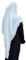 Yaqeen Jersey Khimar Langer Hijab für Muslima, Diamantschliff, Kopftuch, Lycra, Gebetskleid, muslimische Schals, weiß, Einheitsgröße