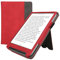 kwmobile Hülle kompatibel mit Pocketbook InkPad 4 / Color 3 / Color 2 / Vivlio InkPad 4 / InkPad Color 3 Hülle - Flip Case mit Handschlaufe - Kunstleder Cover - Rot Dunkelgrau