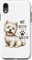 iPhone XR My Bestie Westie Terrier Dog Paw Print Cute Pet Case