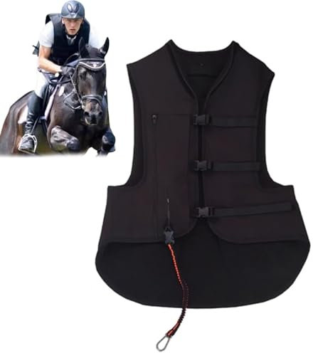 Reitsport-Airbagweste, Airbag-Protektor-Weste, Motorrad Airbag Weste Aufblasbar, Fahrrad Airbag Nicht Mit CO2-Zylinder Ausgestattet Für Motorräder, Fahrräder, Reiten, Skifahren XXL