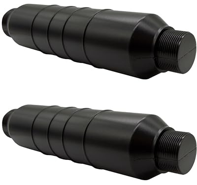 HAF® Pool Winterverschluss Eisdruckpolster für Skimmer | Skimmerstopfen aus langlebigem HDPE mit Außengewinde 1 1/2 und 2 | Zum optimalen Schutz vor Frost im Winter - Menge: 2 Stück