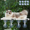 FAMPETY Katzen-Fensterstange, 58,4 cm, Weiß