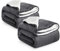 IR Imperial Rooms Sherpa Fleece Blanket 2 Pack Bed Throws Blankets For Sofas Soft Fluffy Thick Travel Blanket Reversible Microfiber Throw (Grey, Single (130 x 150 Cm))