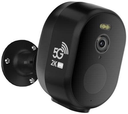 ELECCTV Security Cameras Wireless Outdoor, 2K/3MP QHD Home Security System with 130°-Wide View, Night Vision, Spotlight,IP65 Waterproof, Support Alexa,2.4GHz & 5GHz WiFi,Cloud/SD