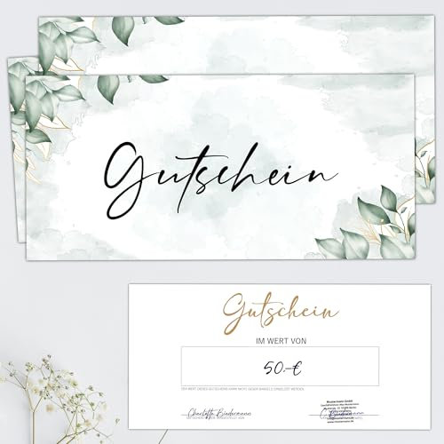 25 Blanko Gutscheine zum selbst Ausfüllen | Nagelstudio Friseur Kosmetik Massage Wellness Fußpflege | Gutscheinkarte Geschenkgutschein zum selber ausfüllen