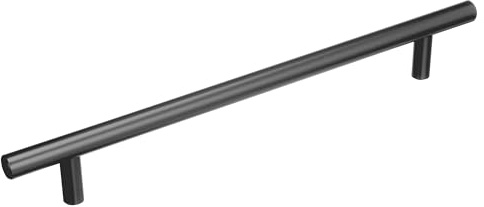 Amerock Bar Pulls 7-9/16 inch (192mm) Center-to-Center Matte Black Cabinet Pull, BP40518MB