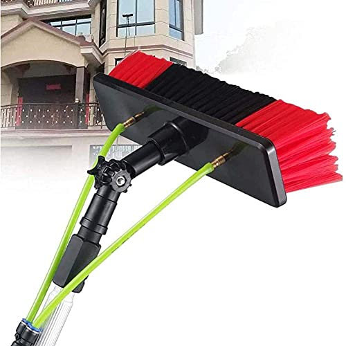 Kit de nettoyage de panneau photovoltaïque 6 m avec brosse télescopique pour fenêtres, véranda, toit et plus encore