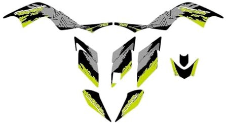 Motorrad Tankaufkleber Aufkleber Für Ya&maha Raptor 700 YFM700 YFM 2006 2007 2008 2009 2010 2011 2012 ATV Vollverkleidung Aufkleber Aufkleber Grafiken Hintergrund Kits