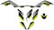 Motorrad Tankaufkleber Aufkleber Für Ya&maha Raptor 700 YFM700 YFM 2006 2007 2008 2009 2010 2011 2012 ATV Vollverkleidung Aufkleber Aufkleber Grafiken Hintergrund Kits