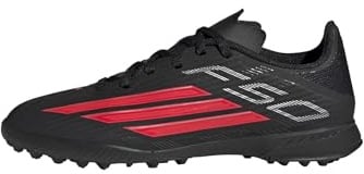 adidas Unisex Kids F50 League Turf Football Shoes Kids, core Black/Lucid red/core Black, 5 UK