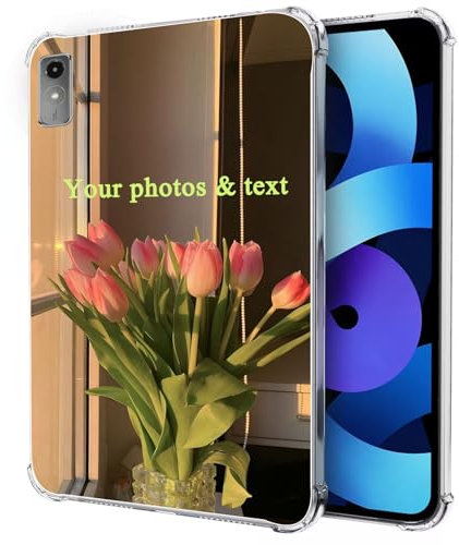 FortiCase Funda Personalizada para Lenovo Tab M10,Transparente Delgado Silicona Caso,con Foto Imagen Texto Disena Caso,para Lenovo Tab M10 Personalizada Carcasa -TU6