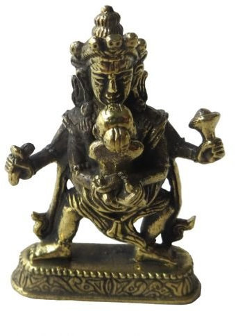 Buddha Samantabhadra (Yab-Yum) Messing 4,5 cm